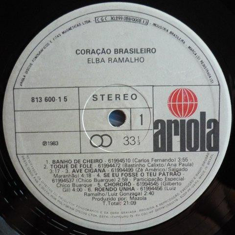 Elba Ramalho : Coração Brasileiro (LP, Album)