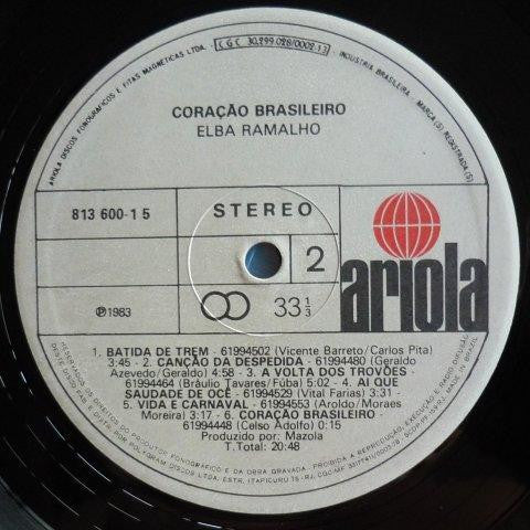 Elba Ramalho : Coração Brasileiro (LP, Album)