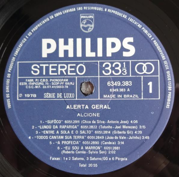 Alcione : Alerta Geral (LP, Album)