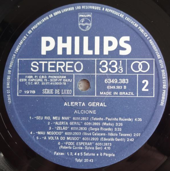 Alcione : Alerta Geral (LP, Album)