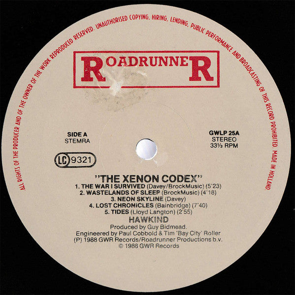 Hawkwind : The Xenon Codex (LP, Album)