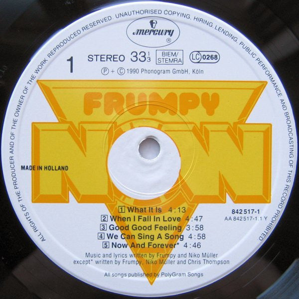 Frumpy : Now (LP, Album)