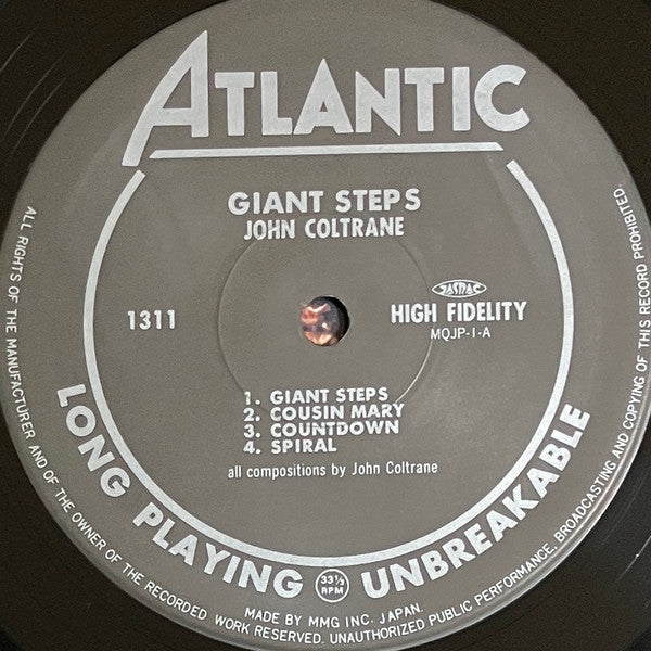 John Coltrane : Giant Steps (LP, Album, RE)