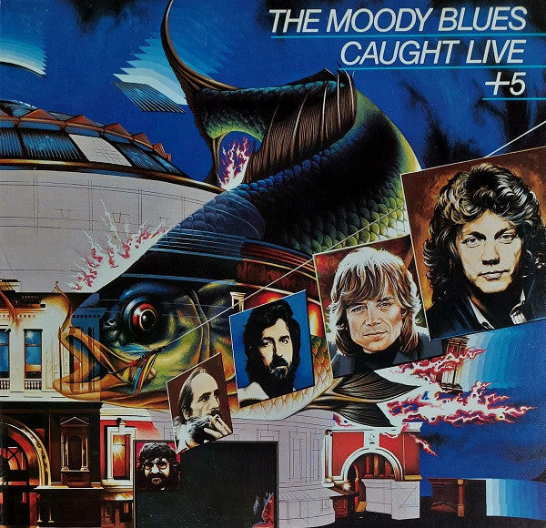 The Moody Blues : Caught Live +5 (2xLP, Album, Gat)