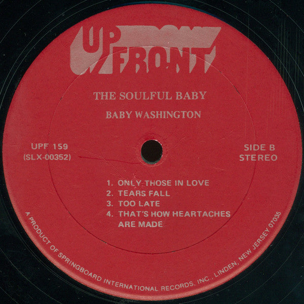 Baby Washington : Soulful Baby (LP, Comp)