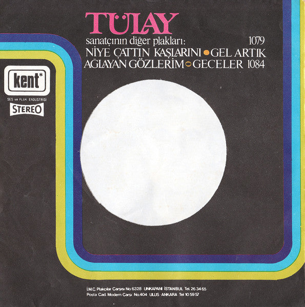 Tülay Özer : İkimiz Bir Fidanız / Son Ümit (7", Single)
