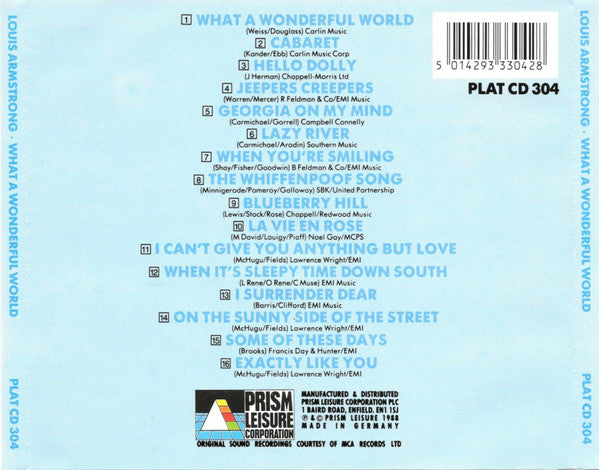 Louis Armstrong : What A Wonderful World (CD, Comp)