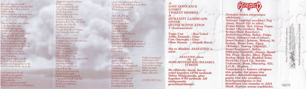 Asafated : Kaybolmuş Masumiyet (Cass, Album)