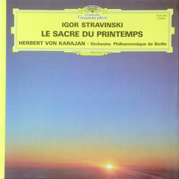Igor Stravinsky - Herbert von Karajan, Berliner Philharmoniker : Le Sacre Du Printemps (LP, RE)