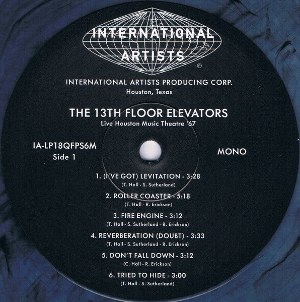 13th Floor Elevators : Live Houston Music Theatre '67 (LP, Album, RSD, Mono, Ltd, Blu)