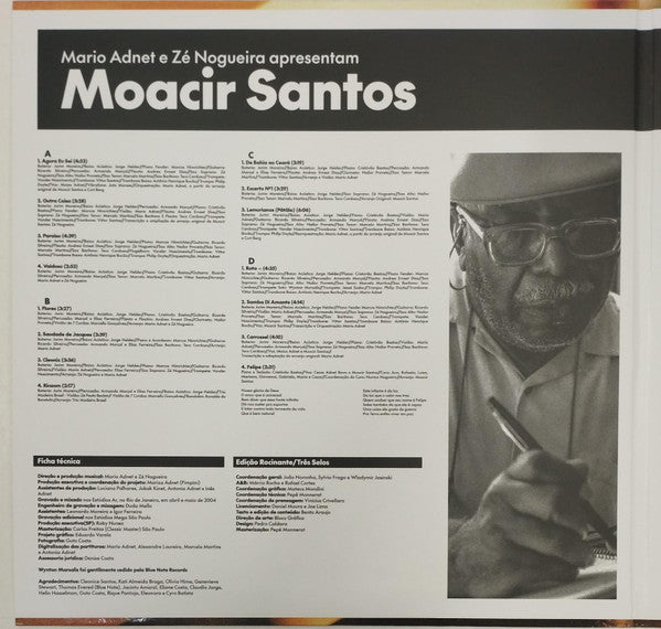 Mario Adnet E Zé Nogueira Apresentam Moacir Santos : Choros & Alegria (2xLP, Album, RE, RM)