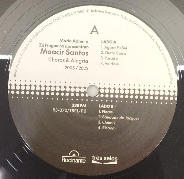 Mario Adnet E Zé Nogueira Apresentam Moacir Santos : Choros & Alegria (2xLP, Album, RE, RM)