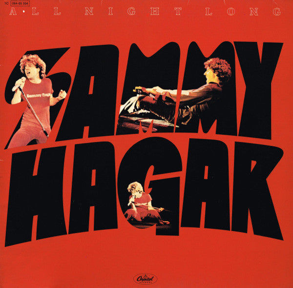 Sammy Hagar : All Night Long (LP, Album, Gat)