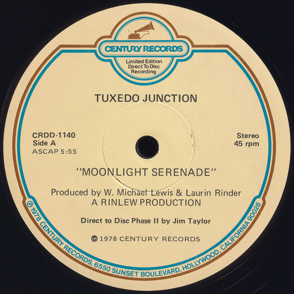 Tuxedo Junction : Moonlight Serenade / Rainy Night In Rio (Direct Disc Phase II) (12", Ltd, Dir)