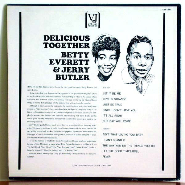 Betty Everett & Jerry Butler : Delicious Together (LP, Album, Mono)
