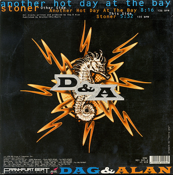 DJ Dag & Alan Aronoss : Another Hot Day At The Bay / Stoner (12")