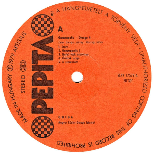 Omega (5) : Gammapolis (LP, Album, Gat)