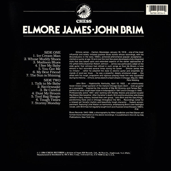 Elmore James  • John Brim : Whose Muddy Shoes (LP, Comp, RE)