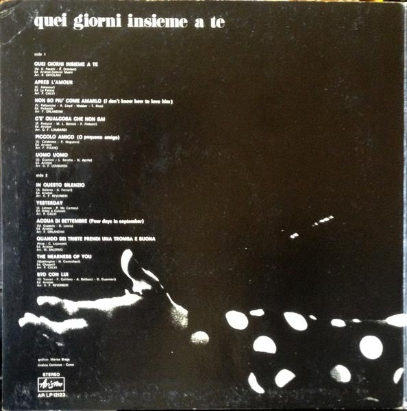 Ornella Vanoni : Quei Giorni Insieme A Te (LP, Album)