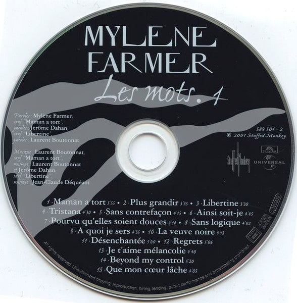 Mylène Farmer : Les Mots (2xCD, Comp, RM)