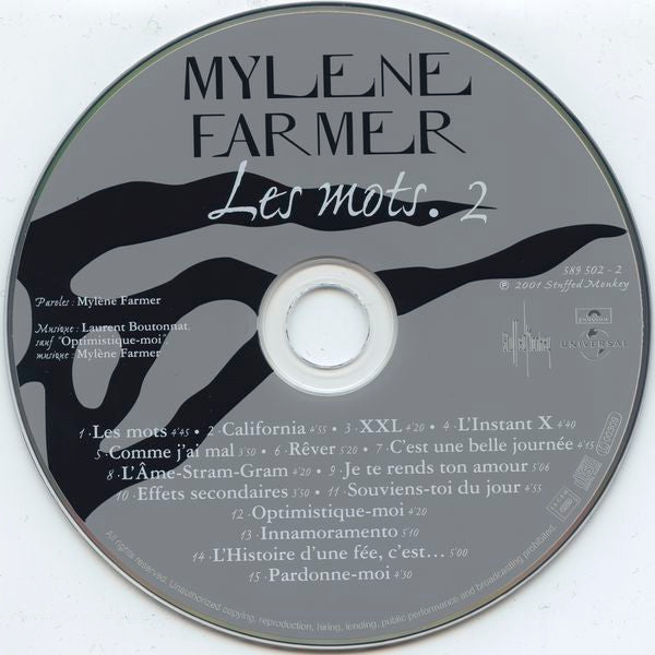 Mylène Farmer : Les Mots (2xCD, Comp, RM)