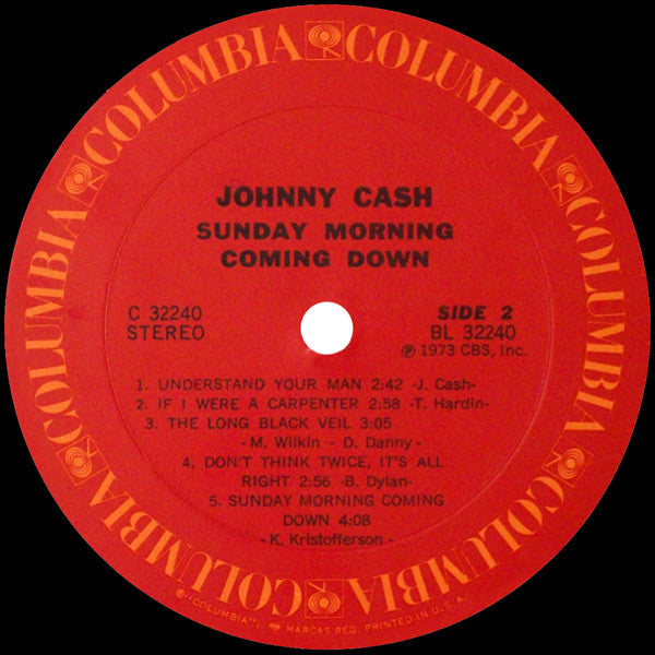 Johnny Cash : Sunday Morning Coming Down (LP, Comp, Ter)