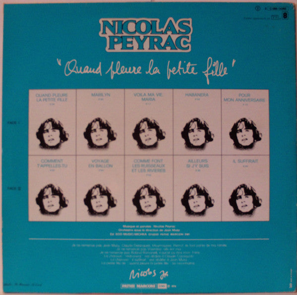 Nicolas Peyrac : Quand Pleure La Petite Fille (LP, Album)