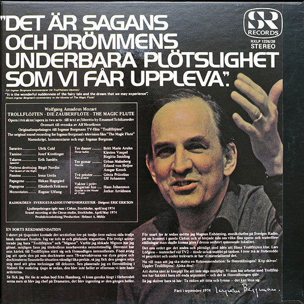 Wolfgang Amadeus Mozart / Sveriges Radios Symfoniorkester, Radiokören : Trollflöjten = Die Zauberflöte = The Magic Flute (3xLP, Album + Box)