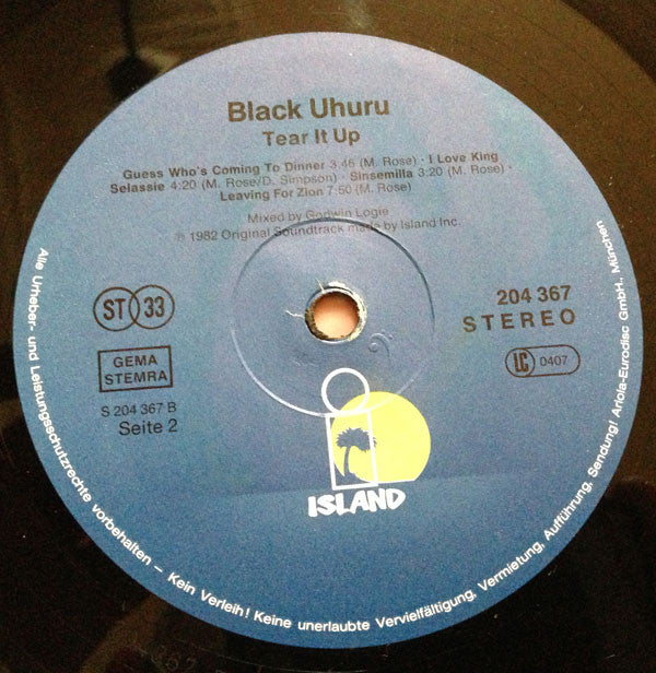 Black Uhuru : Tear It Up (LP, Album)