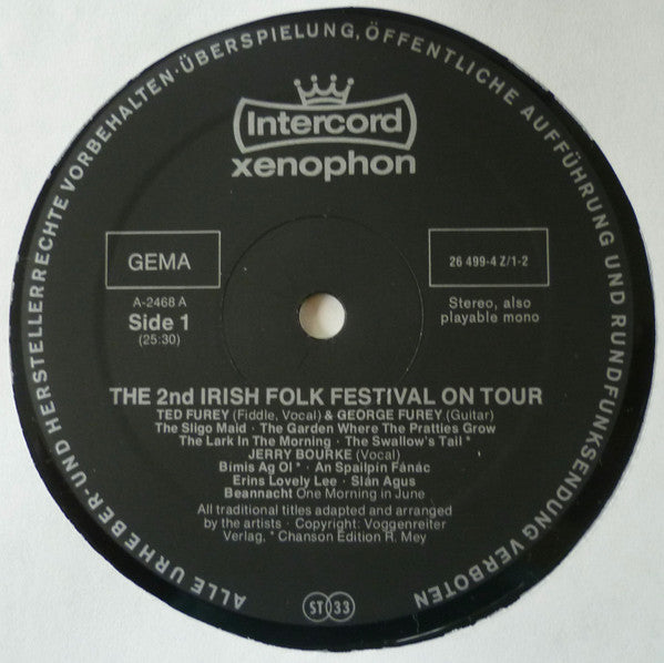 Various : The 2nd Irish Folk Festival On Tour (2xLP)