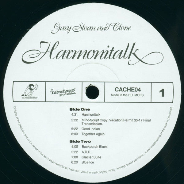 Gary Sloan and Clone (21) : Harmonitalk (LP, RE)