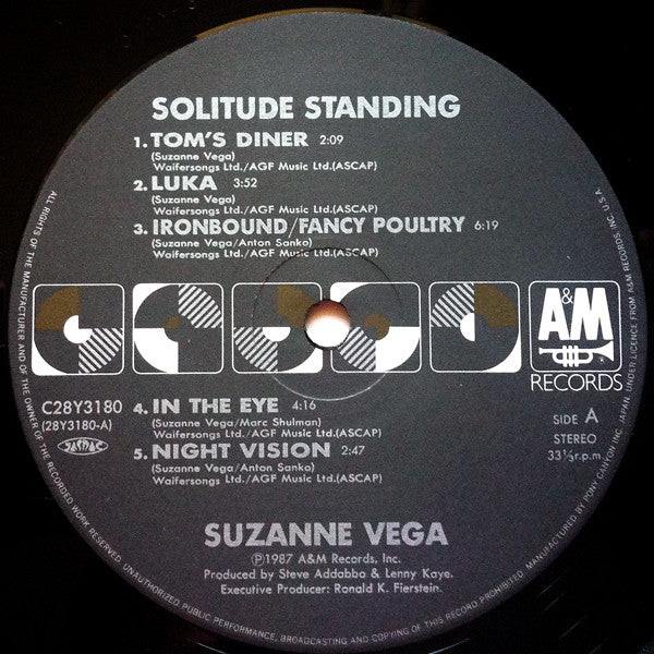 Suzanne Vega : Solitude Standing (LP, Album)