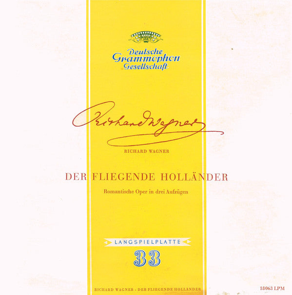 Richard Wagner / Ferenc Fricsay / RIAS Symphonie-Orchester Berlin / RIAS-Kammerchor : Der Fliegende Holländer (3xLP, Mono + Box)