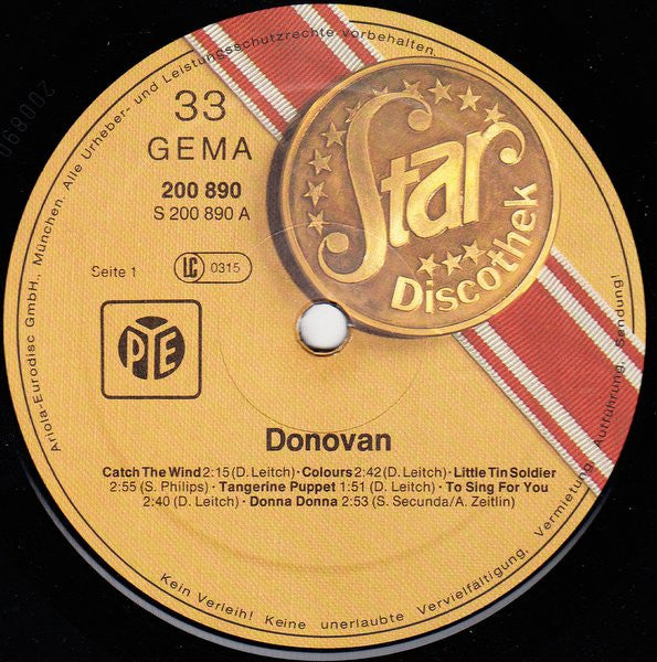 Donovan : Star-Discothek (LP, Comp)