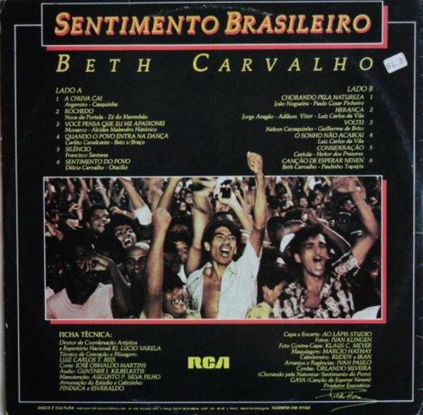 Beth Carvalho : Sentimento Brasileiro (LP, Album)