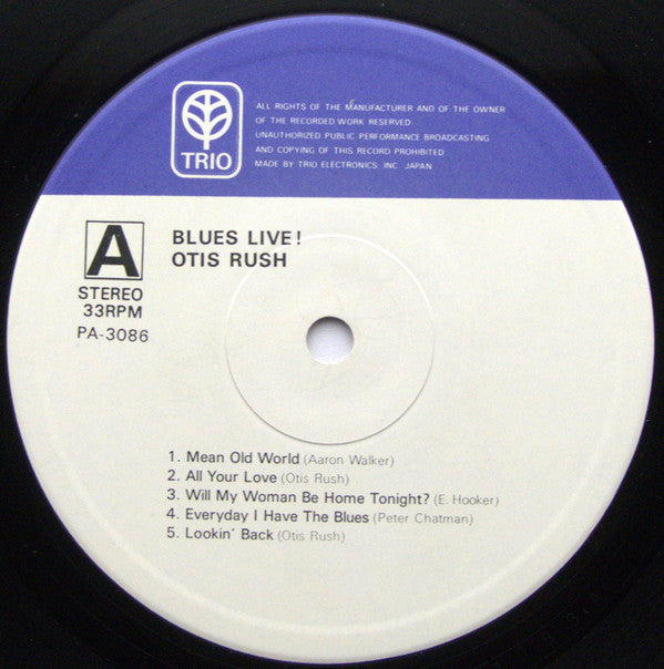Otis Rush : Blues Live! (LP, Album)