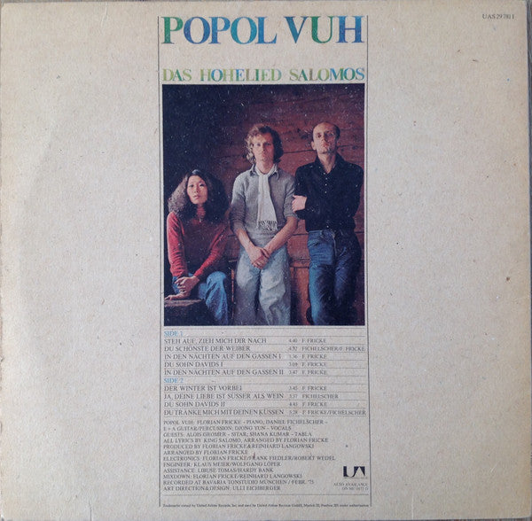 Popol Vuh : Das Hohelied Salomos (LP, Album)