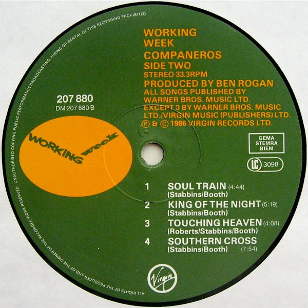 Working Week : Compañeros (LP, Album)