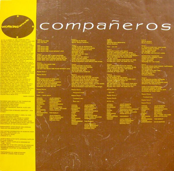 Working Week : Compañeros (LP, Album)