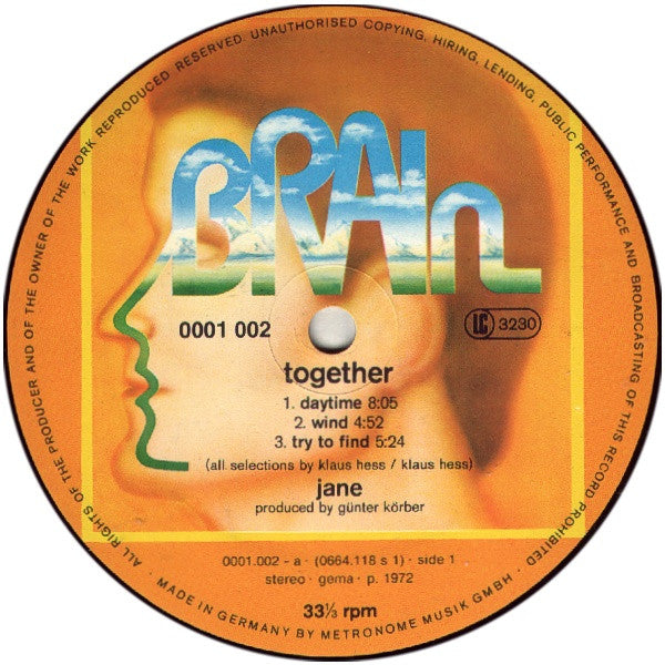 Jane : Together (LP, Album, RP)