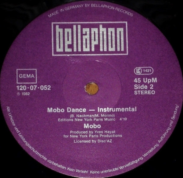 Mobo : Mobo Dance (12", Maxi)