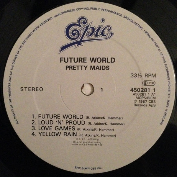 Pretty Maids : Future World (LP, Album)