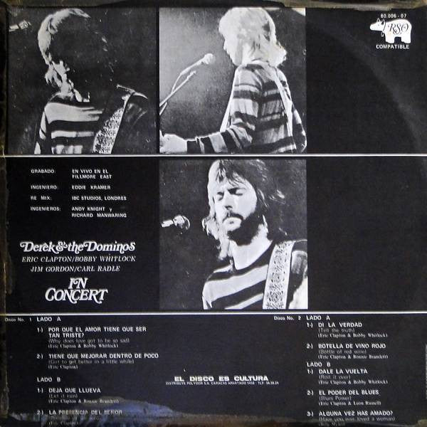 Derek & The Dominos : In Concert (2xLP, Album)