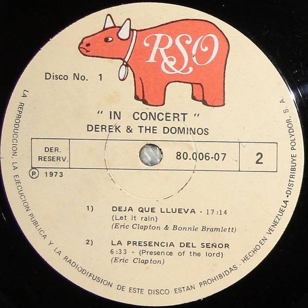Derek & The Dominos : In Concert (2xLP, Album)