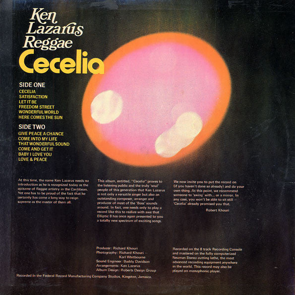 Ken Lazarus : Cecelia (LP, Album)