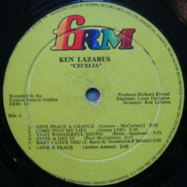 Ken Lazarus : Cecelia (LP, Album)