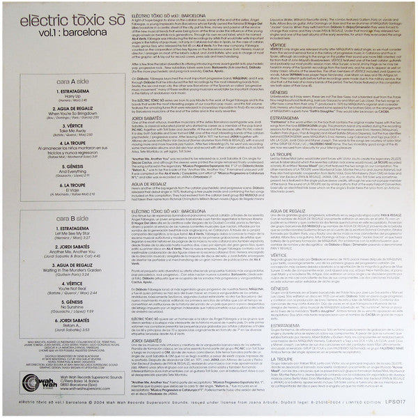 Various : Elèctric Tòxic Sò Vol.1: Barcelona (LP, Comp, Ltd)
