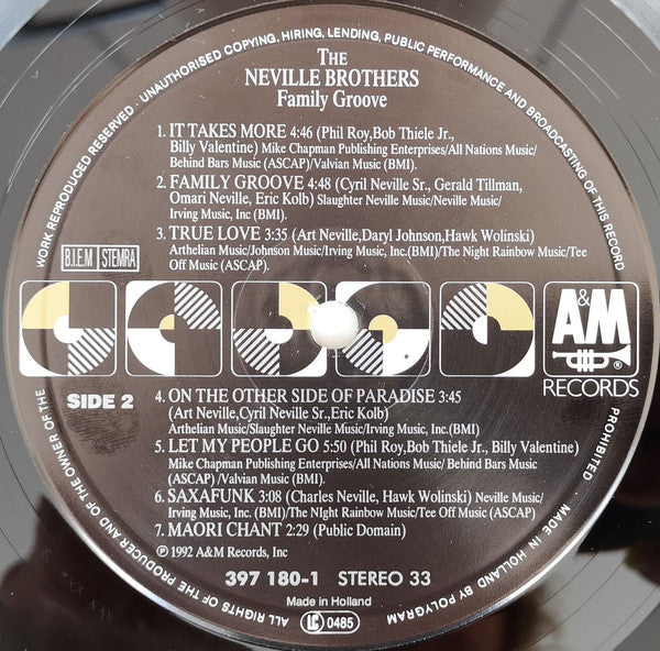 The Neville Brothers : Family Groove (LP, Album)