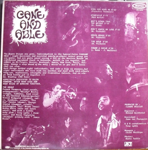 Cane And Able : Cane And Able (LP, Album)