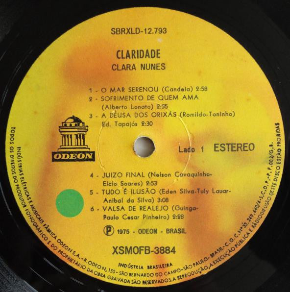 Clara Nunes : Claridade (LP, Album, Gat)